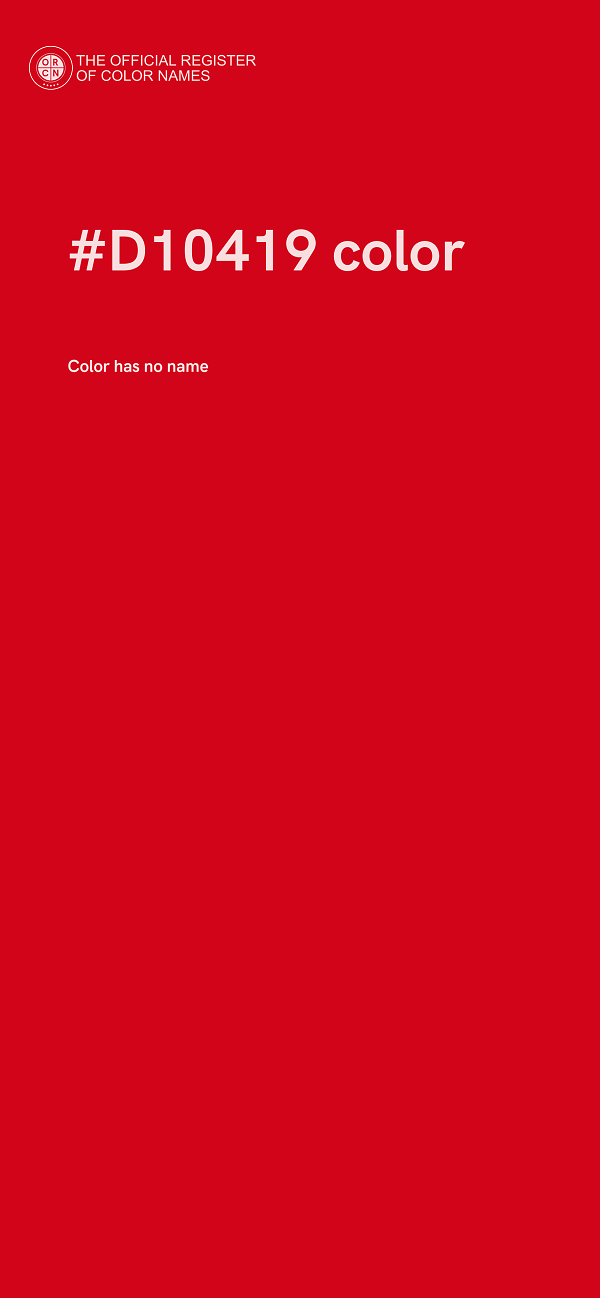 #D10419 color image