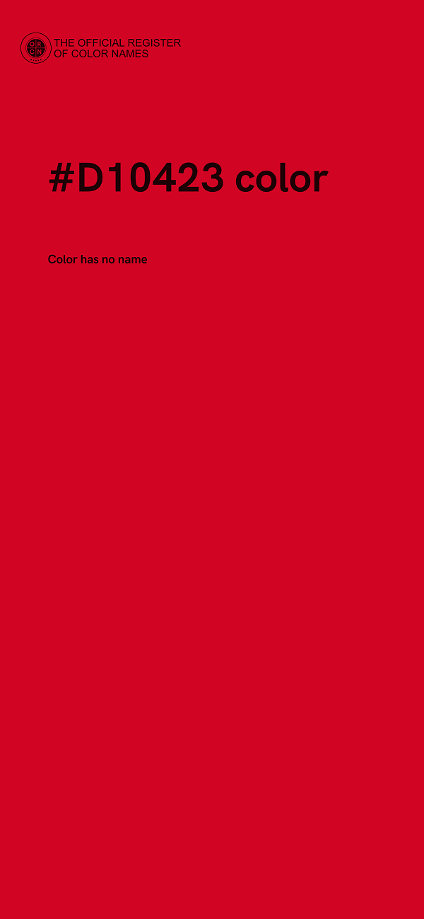 #D10423 color image