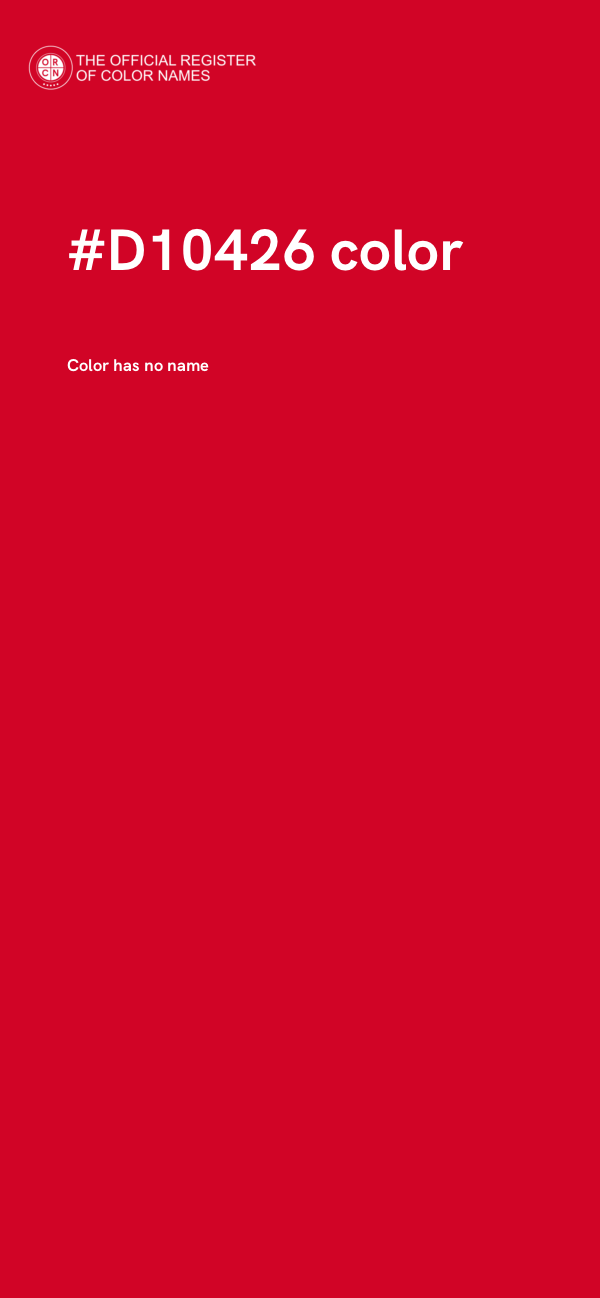 #D10426 color image