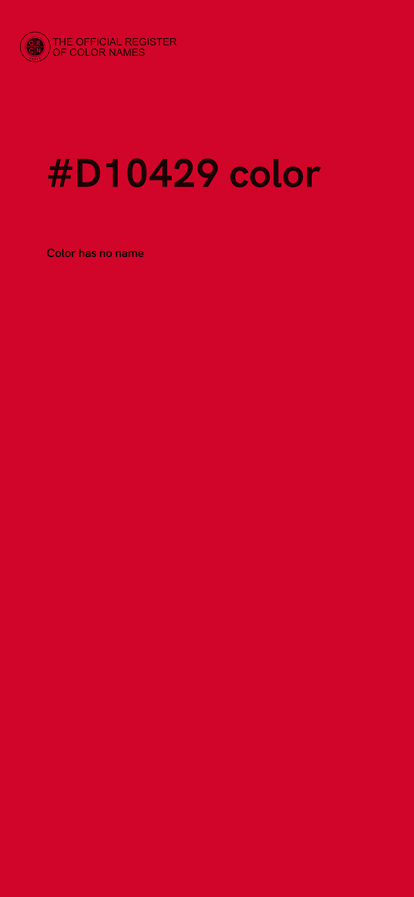 #D10429 color image