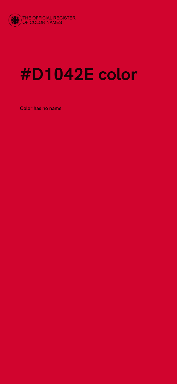 #D1042E color image