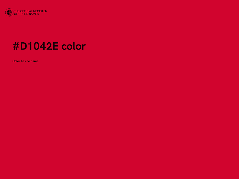#D1042E color image