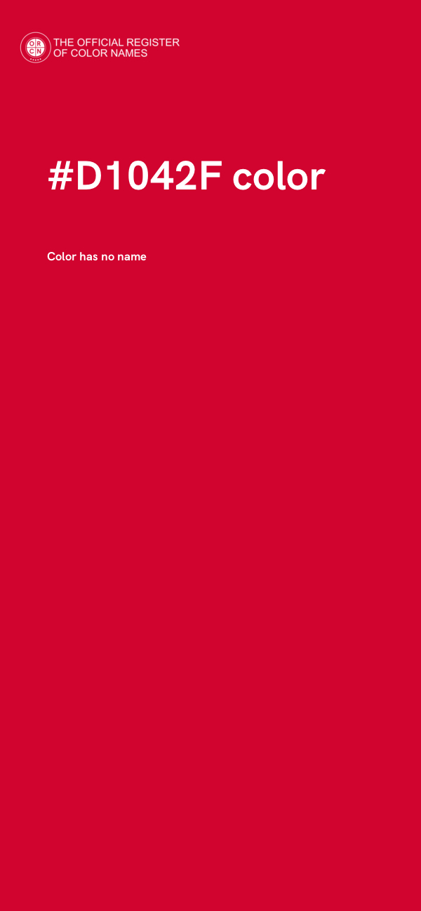 #D1042F color image