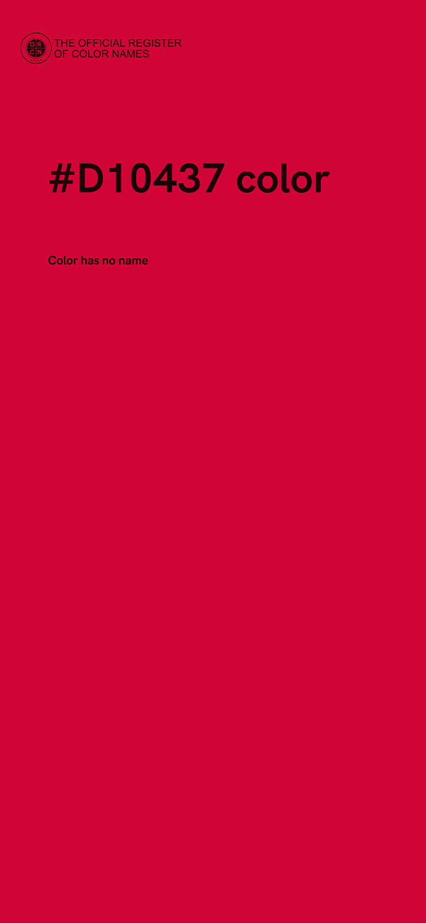 #D10437 color image