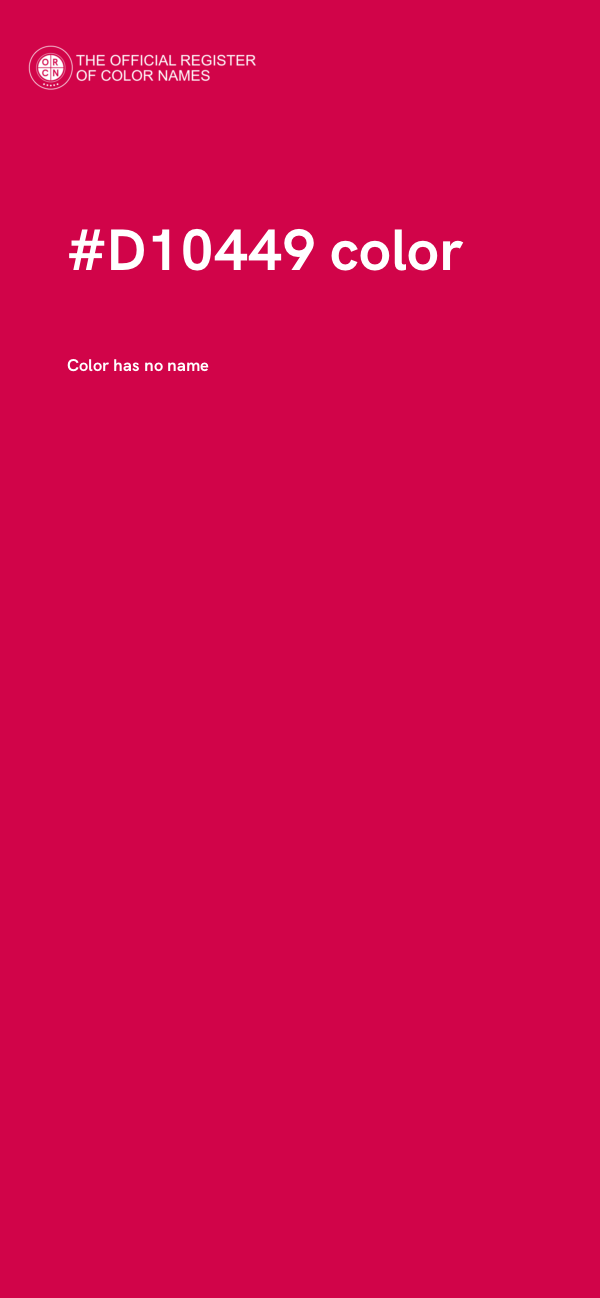 #D10449 color image