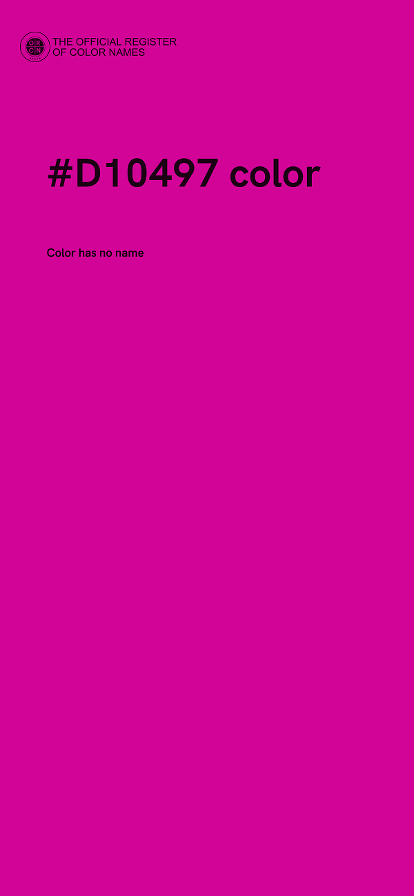 #D10497 color image