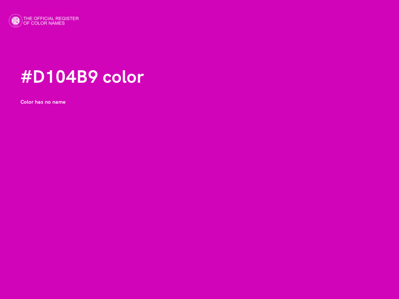 #D104B9 color image