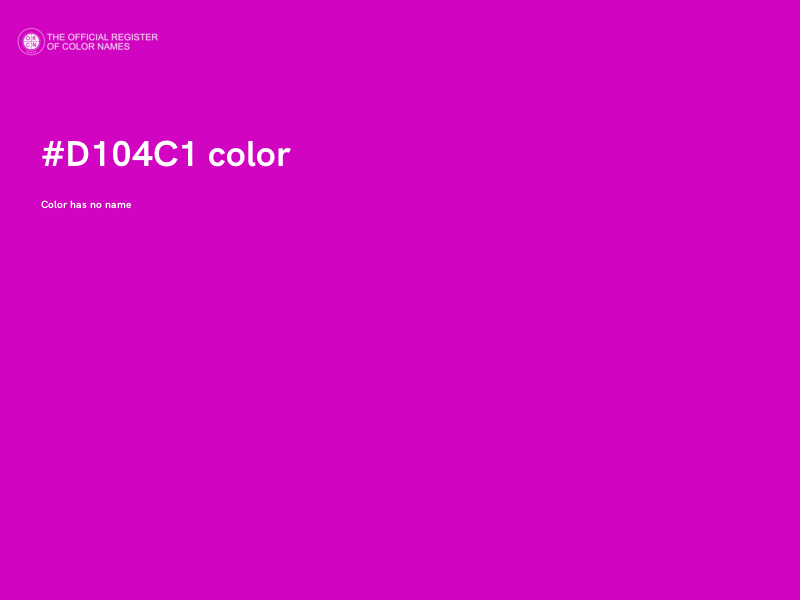 #D104C1 color image