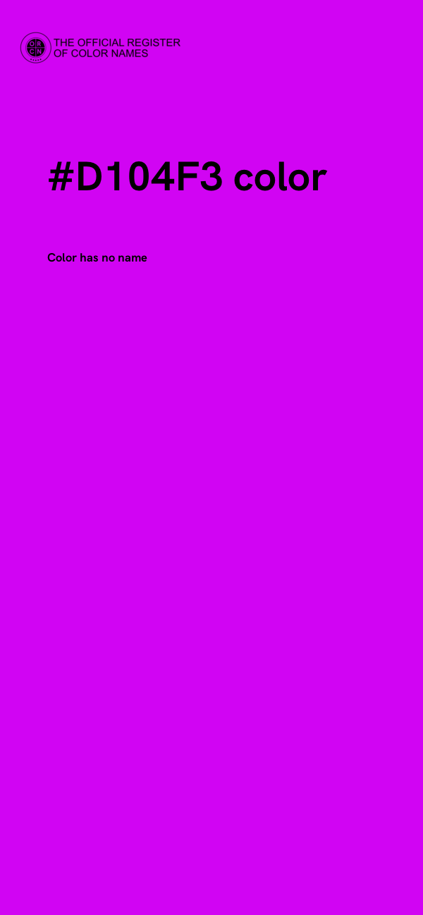#D104F3 color image