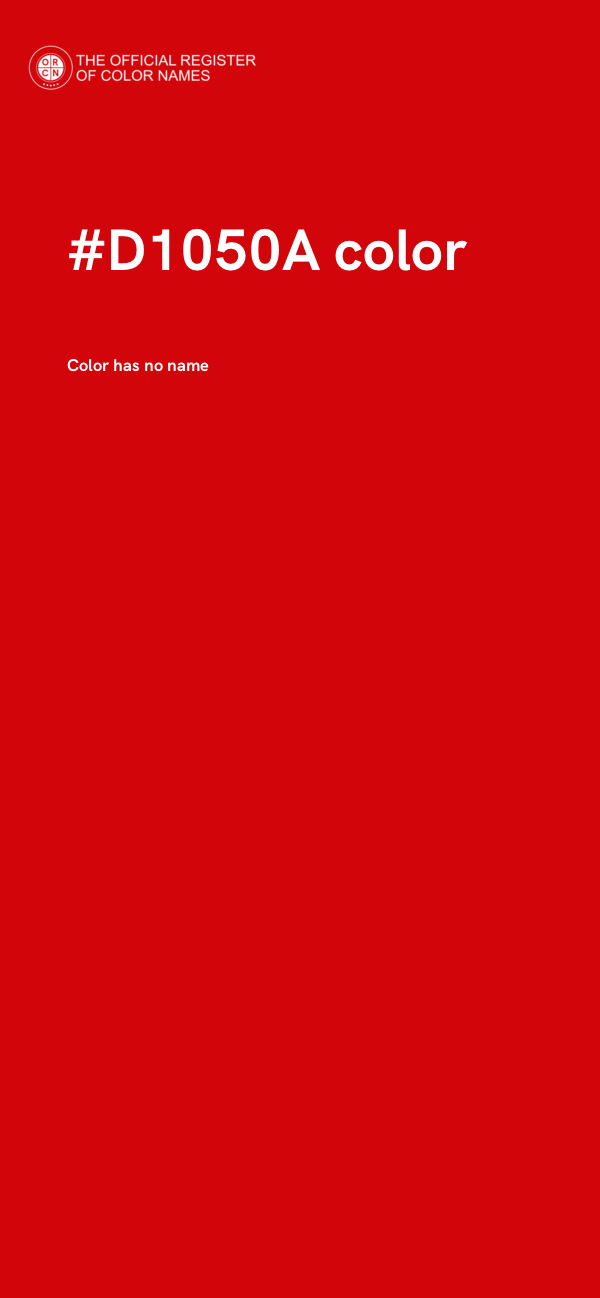 #D1050A color image
