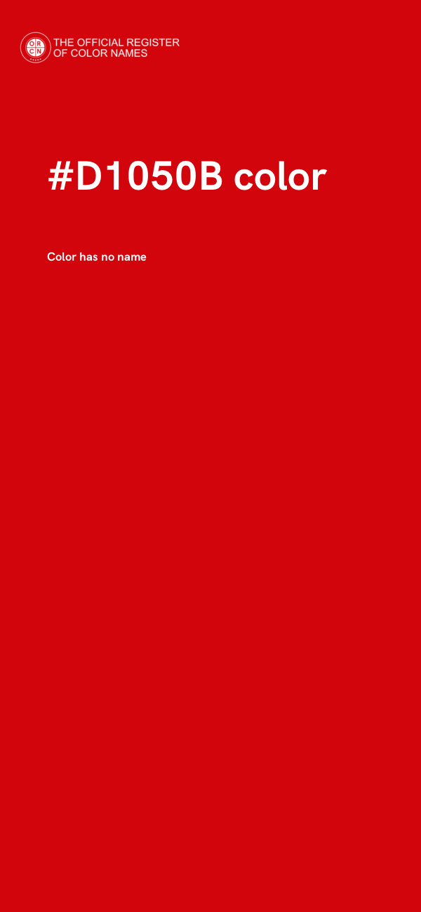 #D1050B color image