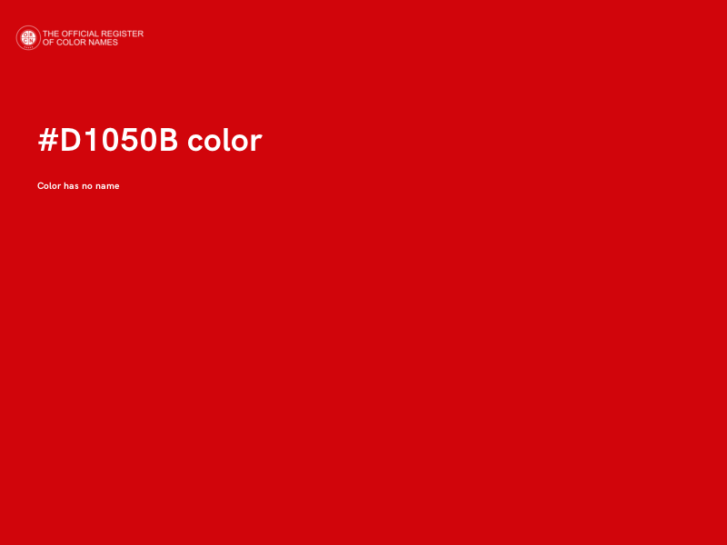 #D1050B color image