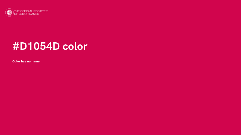 #D1054D color image