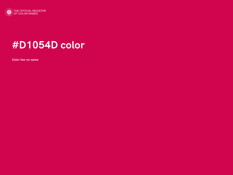 #D1054D color image