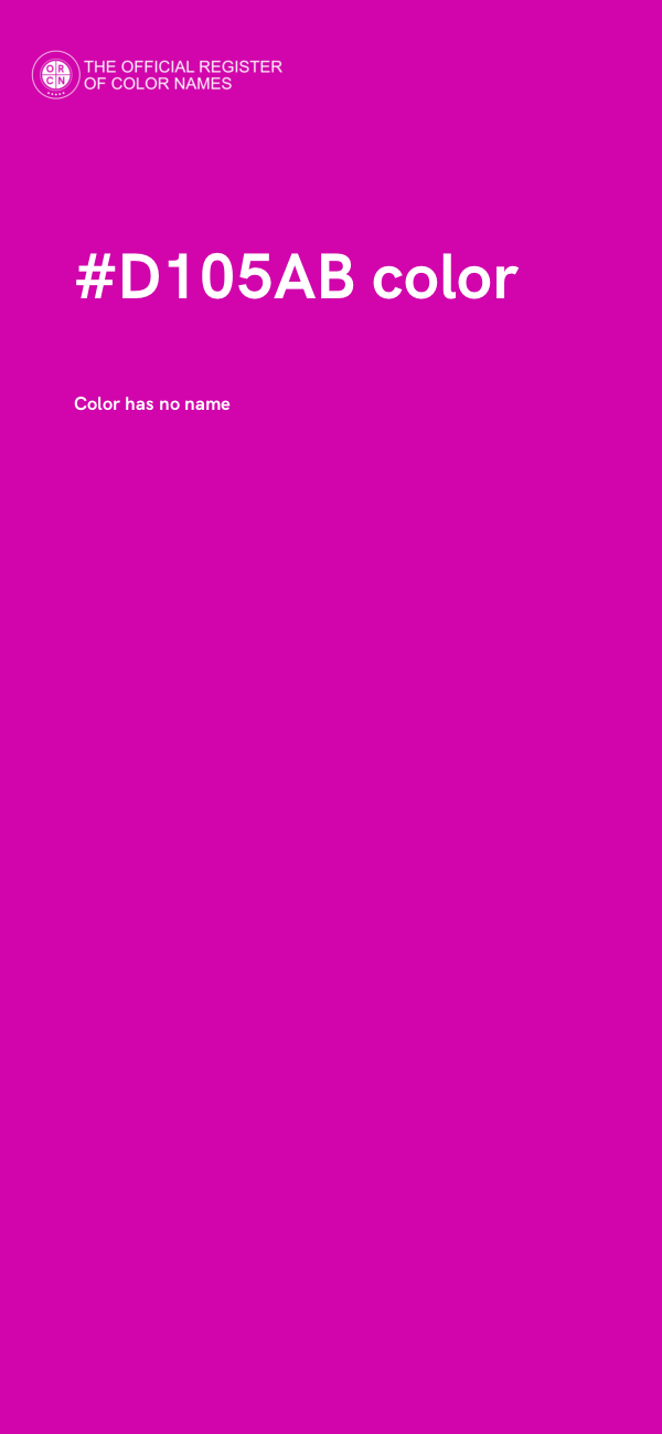 #D105AB color image