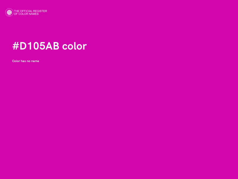 #D105AB color image