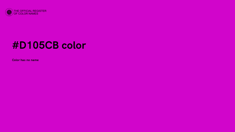 #D105CB color image