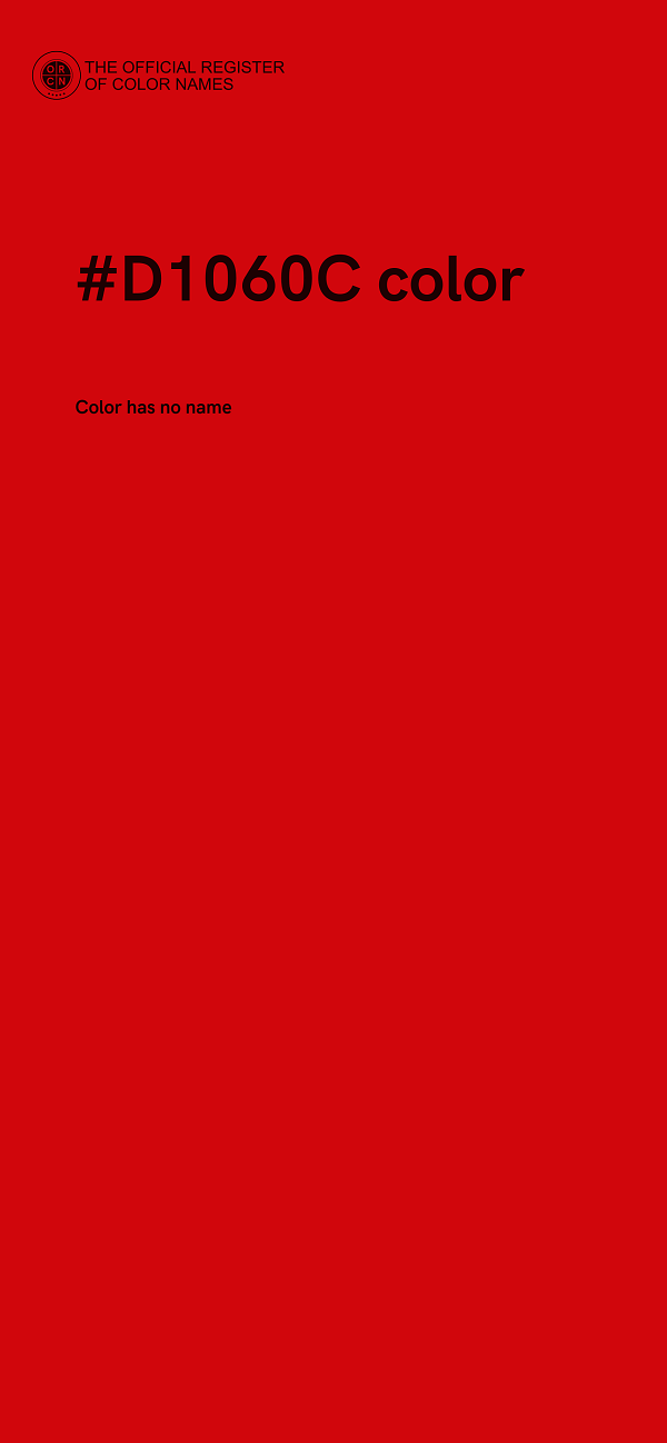 #D1060C color image