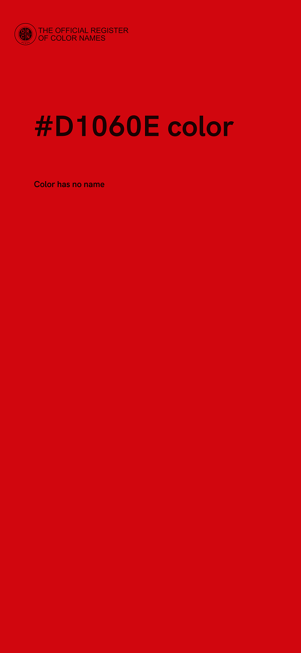 #D1060E color image