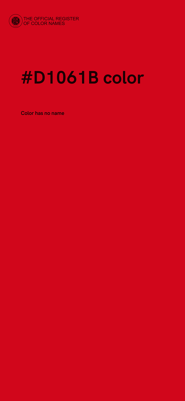 #D1061B color image