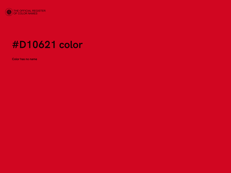 #D10621 color image