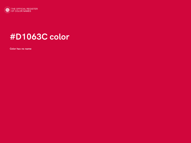 #D1063C color image