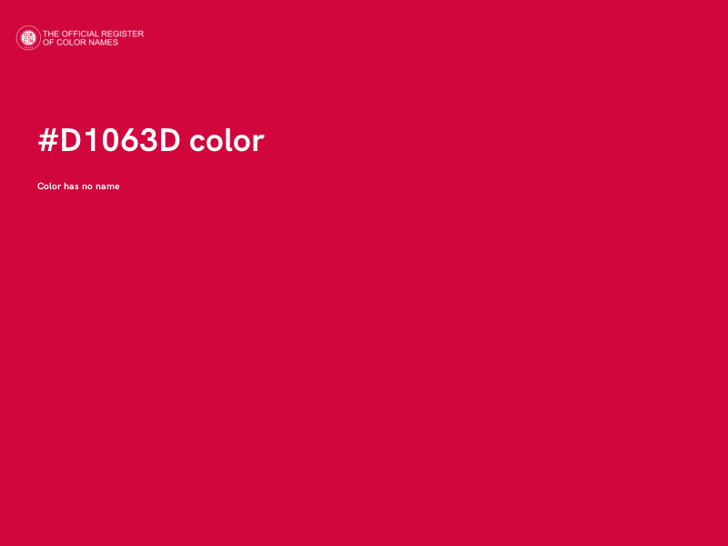 #D1063D color image
