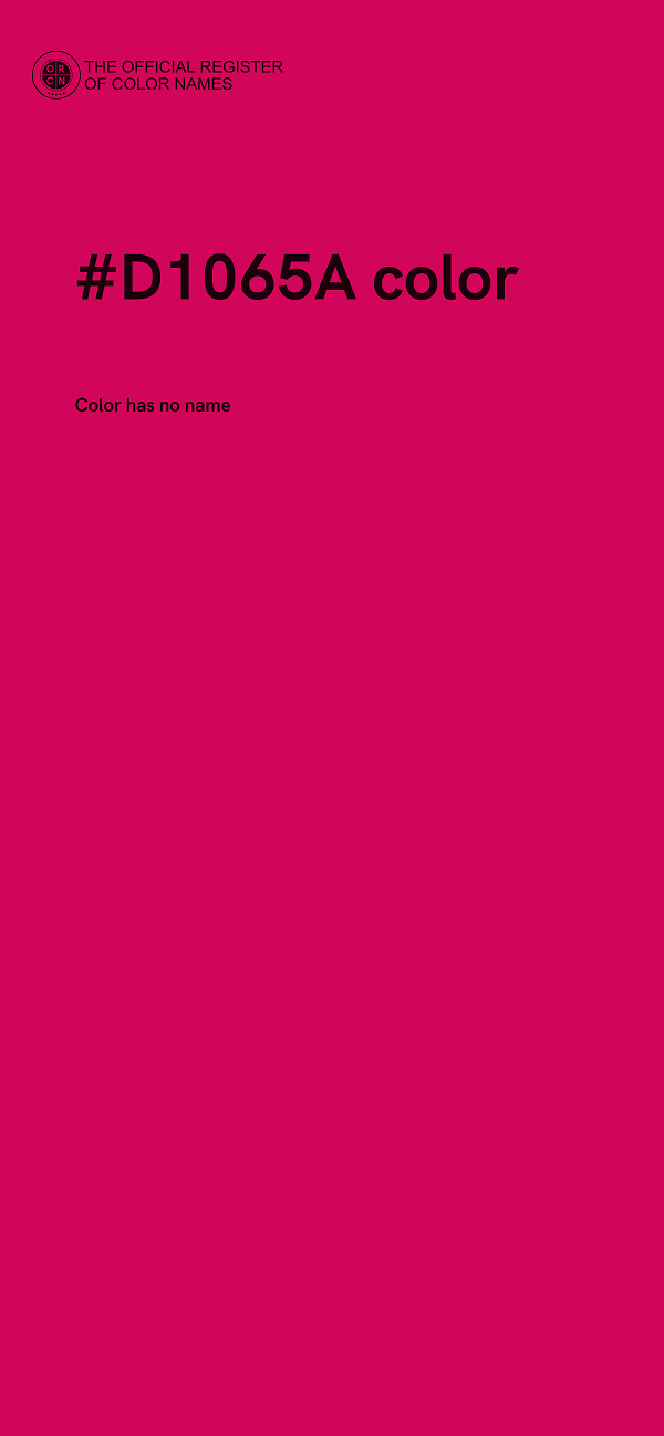 #D1065A color image