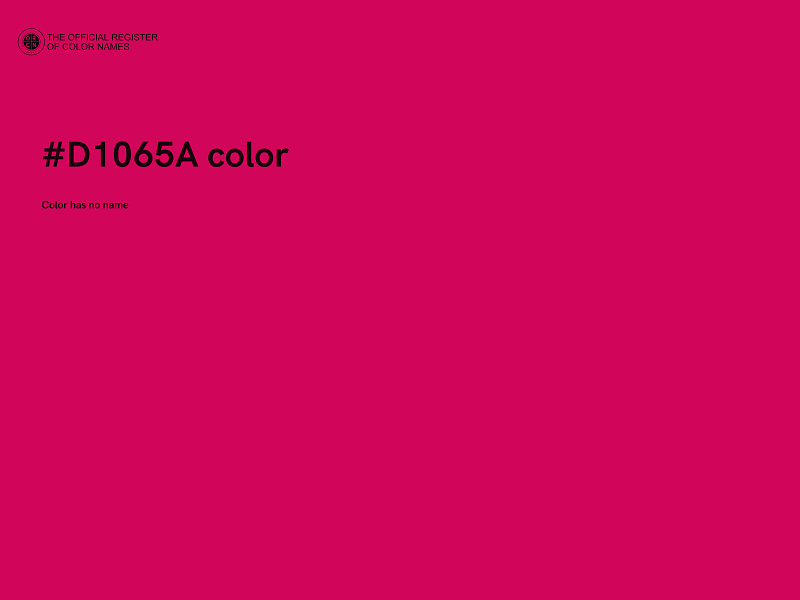#D1065A color image