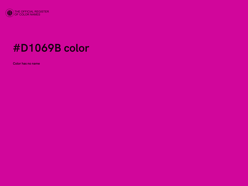 #D1069B color image