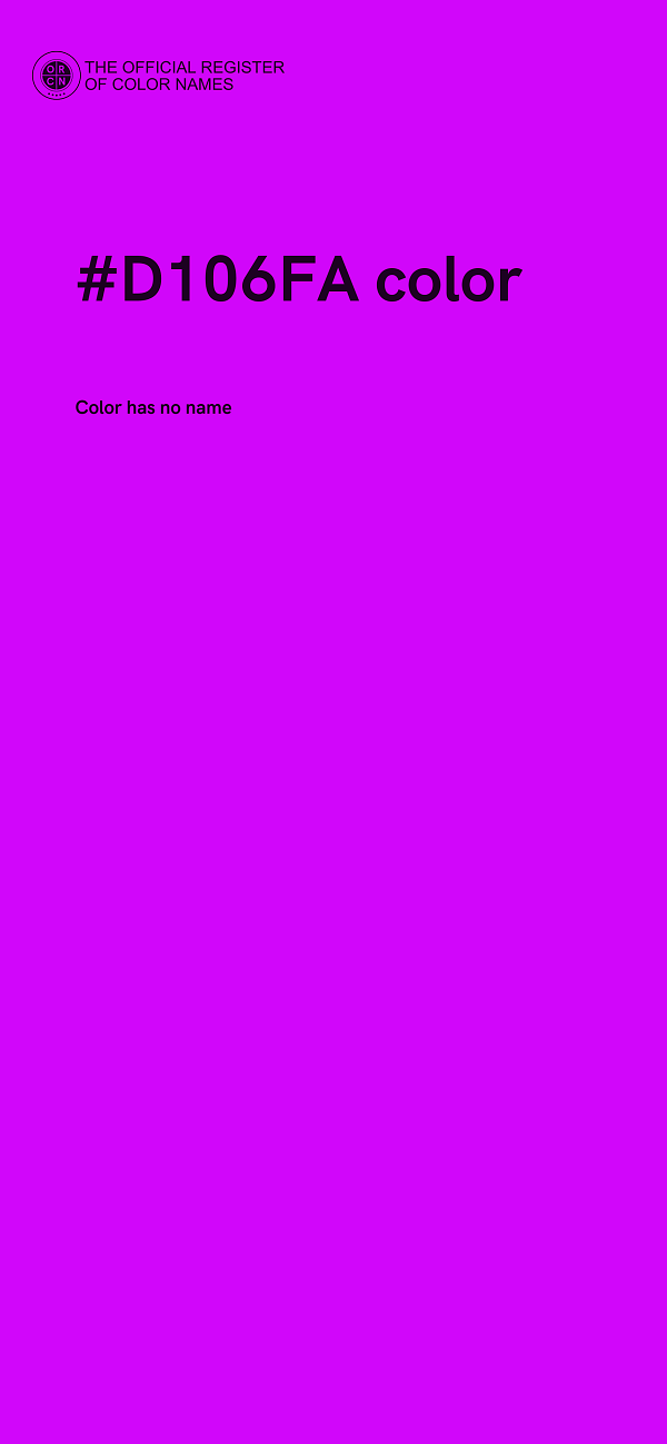 #D106FA color image