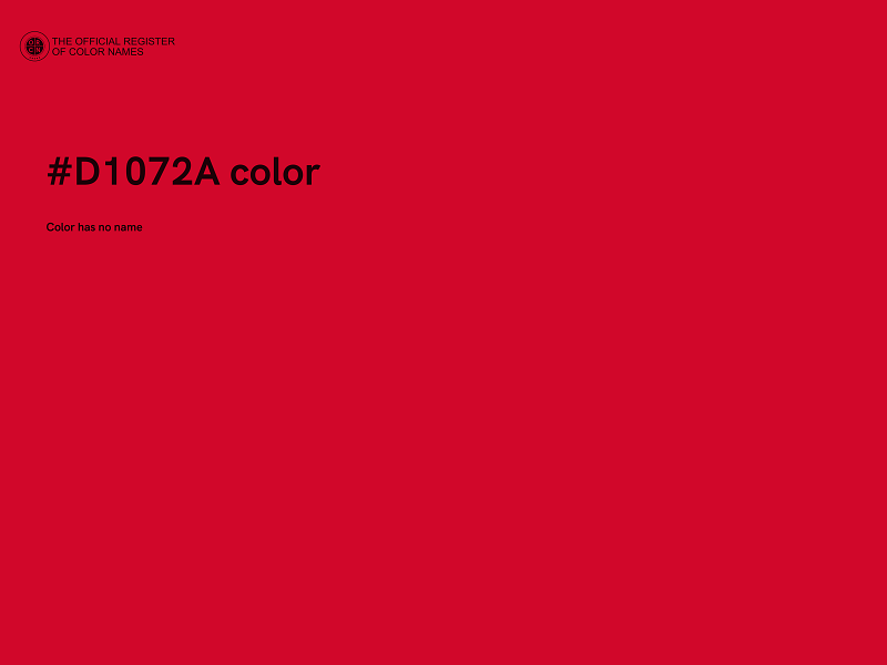 #D1072A color image