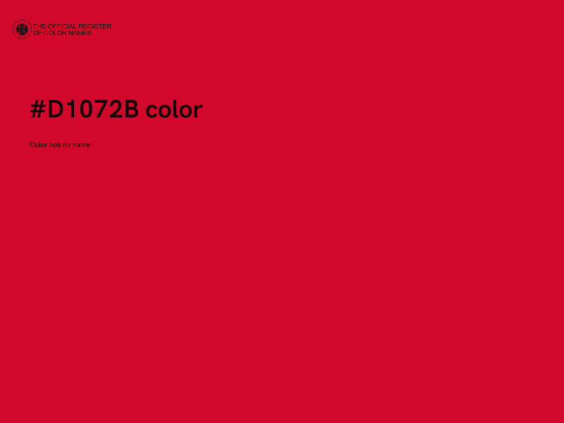 #D1072B color image