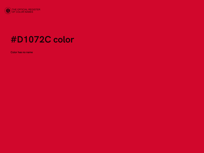 #D1072C color image