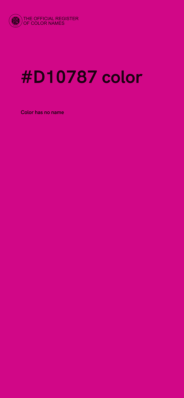 #D10787 color image