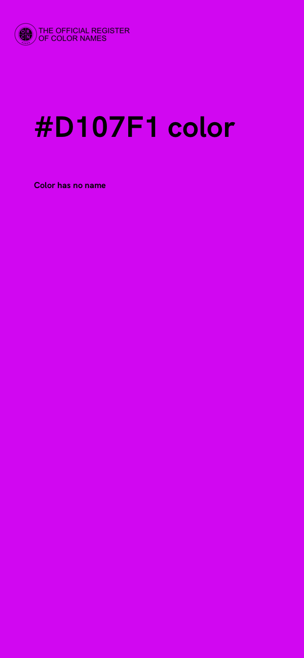 #D107F1 color image