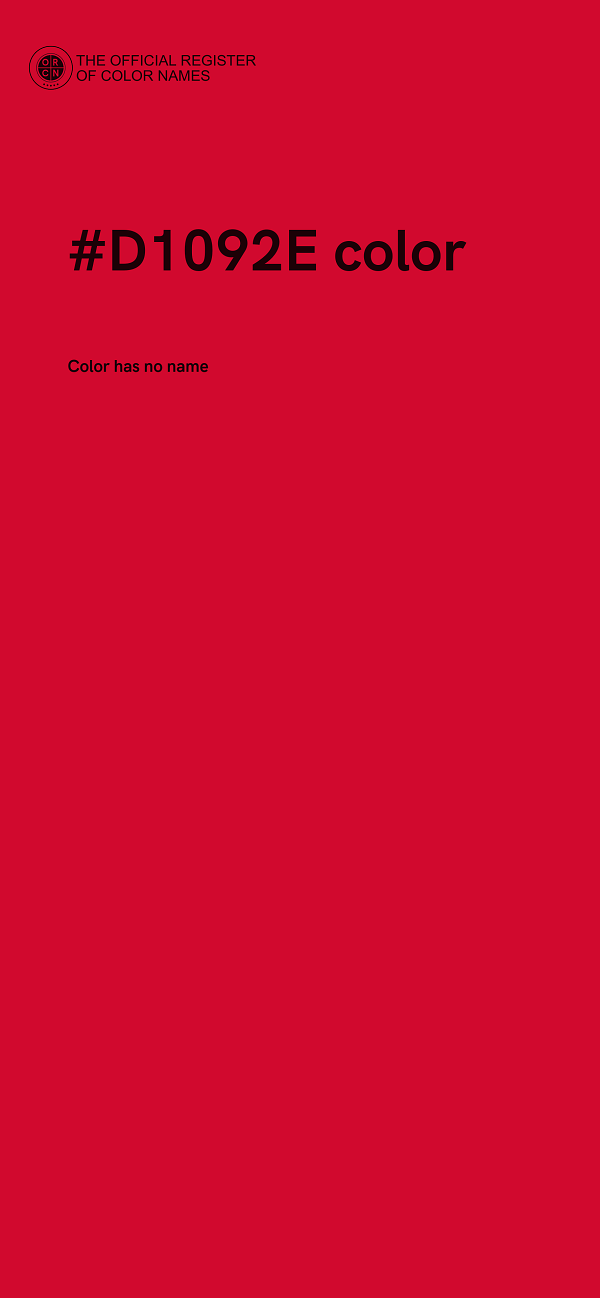 #D1092E color image