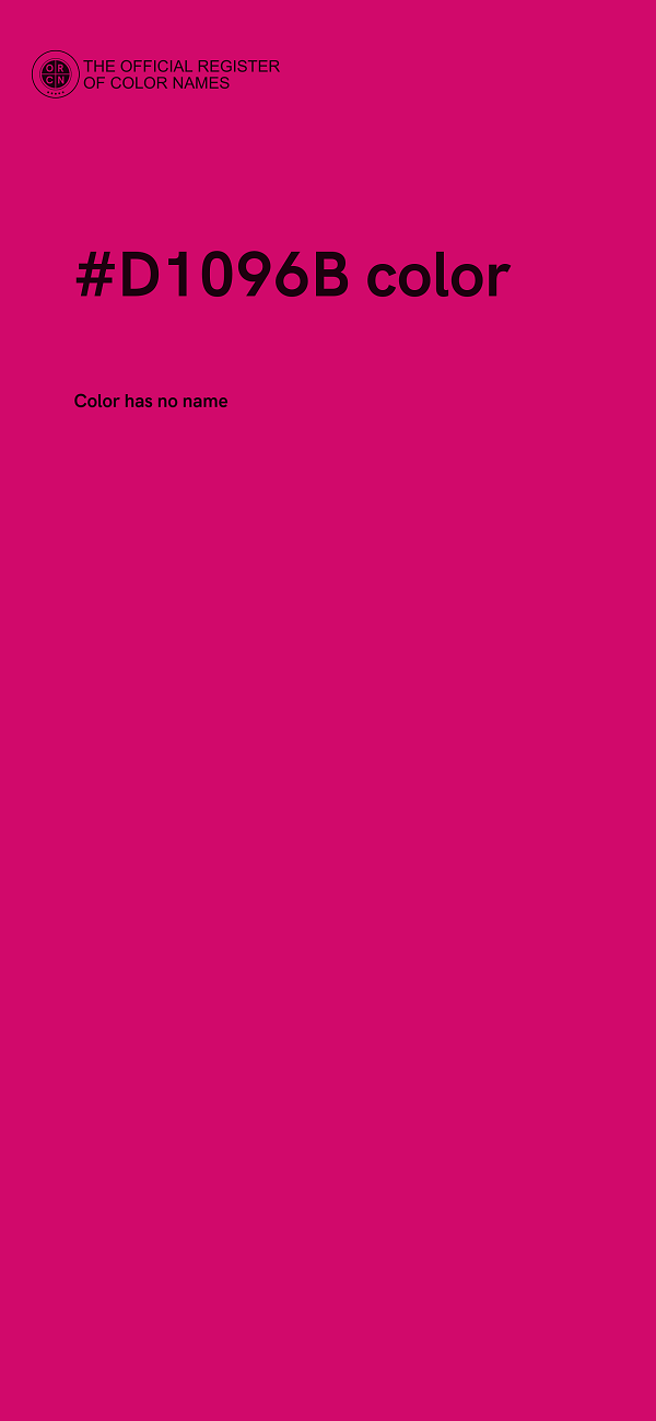 #D1096B color image