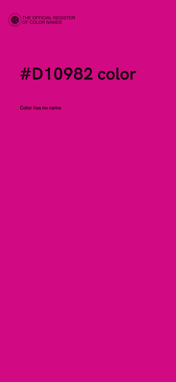 #D10982 color image