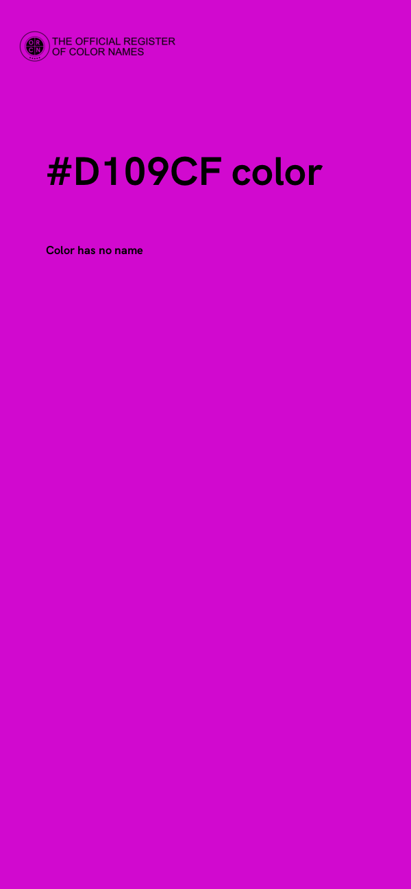 #D109CF color image