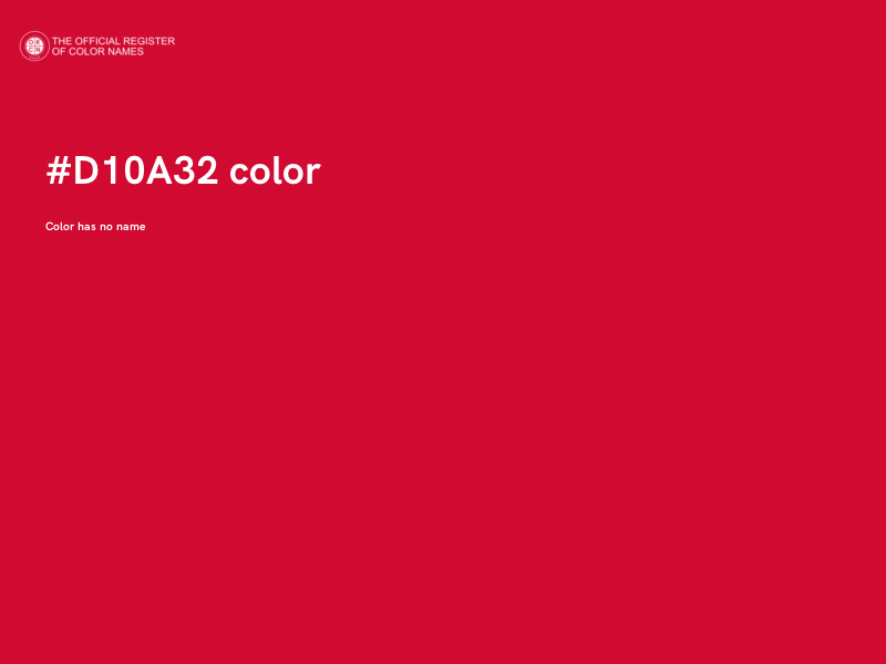 #D10A32 color image
