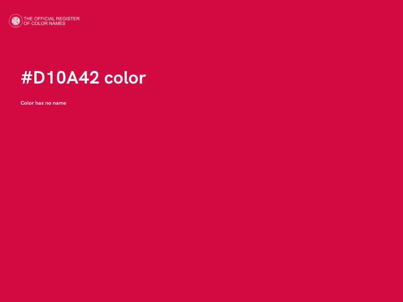 #D10A42 color image
