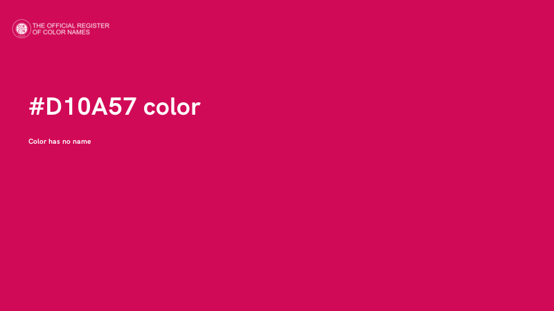 #D10A57 color image