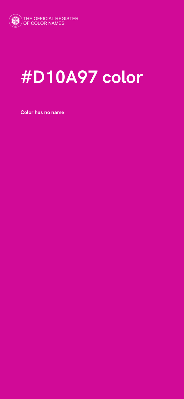 #D10A97 color image