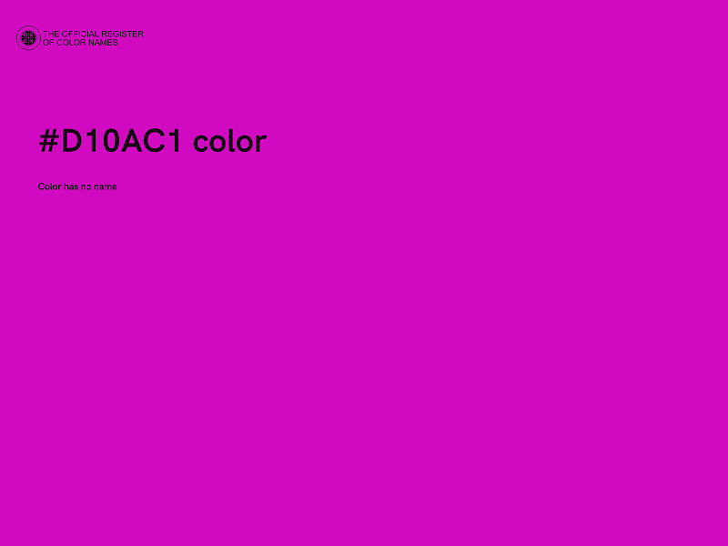 #D10AC1 color image