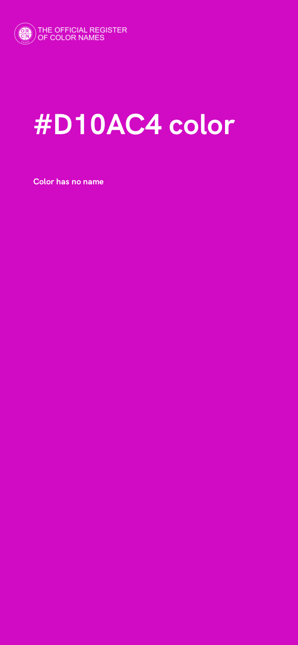 #D10AC4 color image