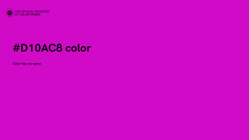 #D10AC8 color image