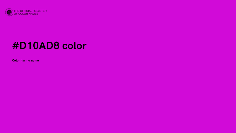 #D10AD8 color image