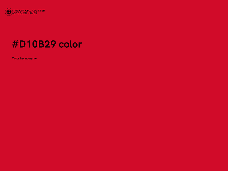 #D10B29 color image