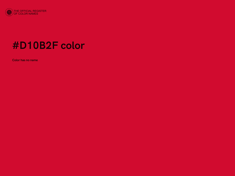 #D10B2F color image